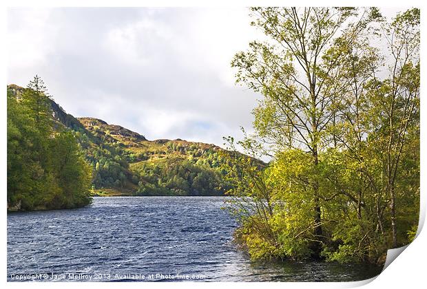 Loch Katrine, the Trossachs, Scotland Print by Jane McIlroy