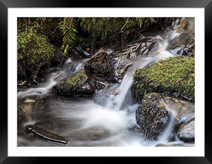 Cwm Gwaun Waterfall Framed Mounted Print by Simon West