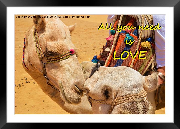 All You Need Is Love Framed Mounted Print by Malcolm Snook