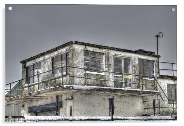 WWII RAF Control Tower Rufforth Airfield Acrylic by Allan Briggs