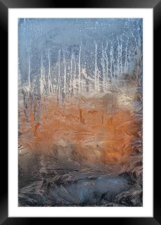 Ice Painting Framed Mounted Print by Iain Mavin