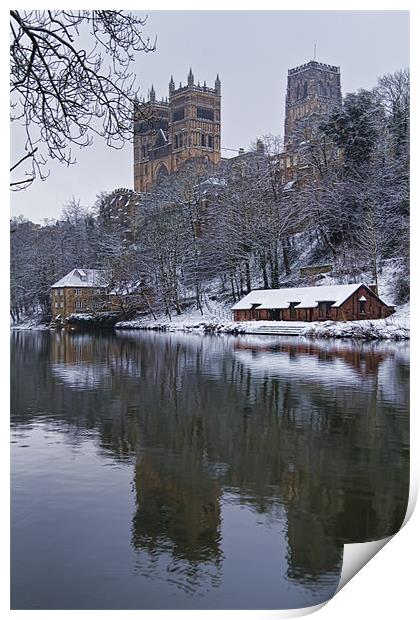 Durham Cathedral in Winter Print by Northeast Images