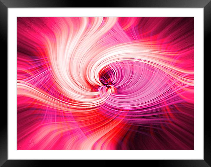 The Twirled Abstraction  Framed Mounted Print by Mittu Tigi