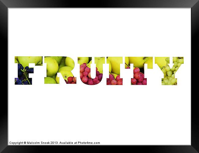 Fruity Framed Print by Malcolm Snook