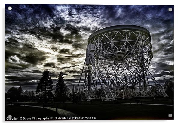 Jodrell Bank Radio Telescope Dish Acrylic by Daves Photography