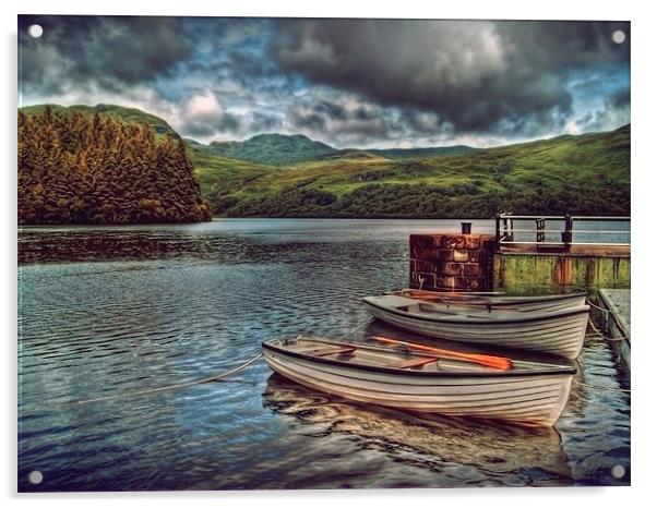 Loch Katrine Acrylic by Aj’s Images