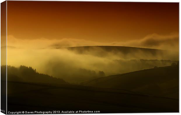 Derbyshire Peak District Canvas Print by Daves Photography