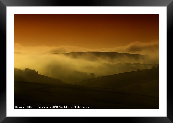Derbyshire Peak District Framed Mounted Print by Daves Photography