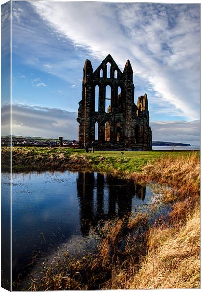 Whitby Abbey Canvas Print by Gail Johnson