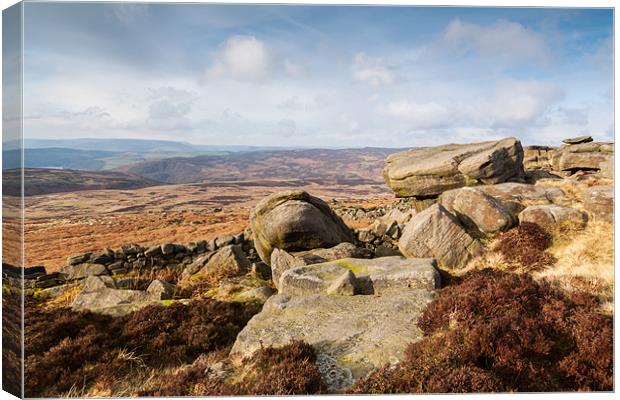 Stanage End Canvas Print by Jonathan Swetnam