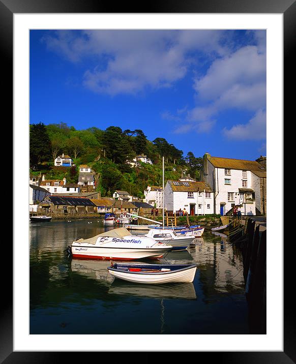 Polperro Harbour,Cornwall Framed Mounted Print by Darren Galpin