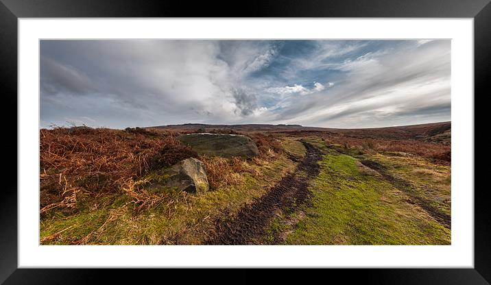 Stanage End Panorama Framed Mounted Print by Jonathan Swetnam