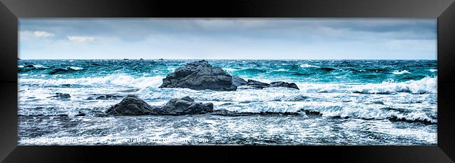 Breakers on Durness Beach, Sutherland Framed Print by Tylie Duff Photo Art