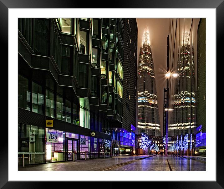 The Shard Framed Mounted Print by peter tachauer