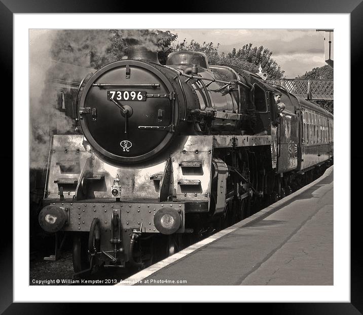 BR Standard Class 5MT - No. 73096 Framed Mounted Print by William Kempster