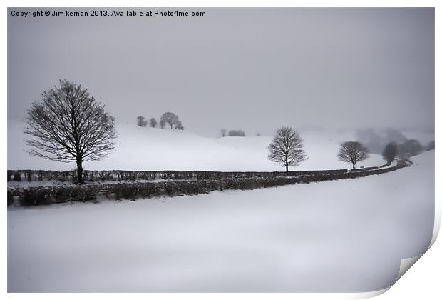 A Wintry Scene Print by Jim kernan