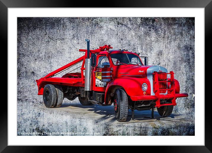 Old Mack Truck Framed Mounted Print by Doug Long