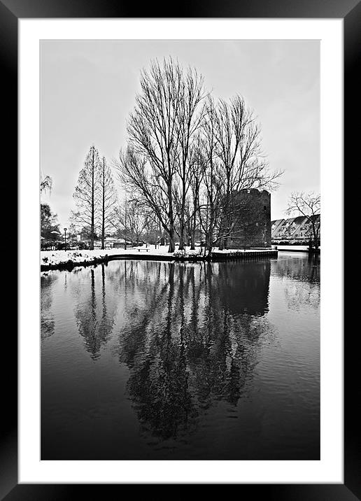 Cow Tower in the Snow Framed Mounted Print by Paul Macro