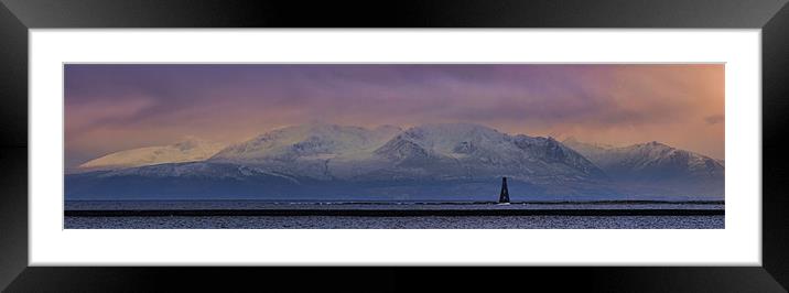 Arran Panorama Framed Mounted Print by Sam Smith