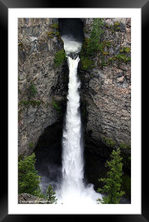 Saphats Creek Falls, Canada Framed Mounted Print by Megan Winder
