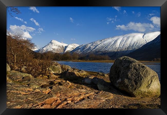 Glen Etive and Loch Etive Framed Print by Jacqi Elmslie