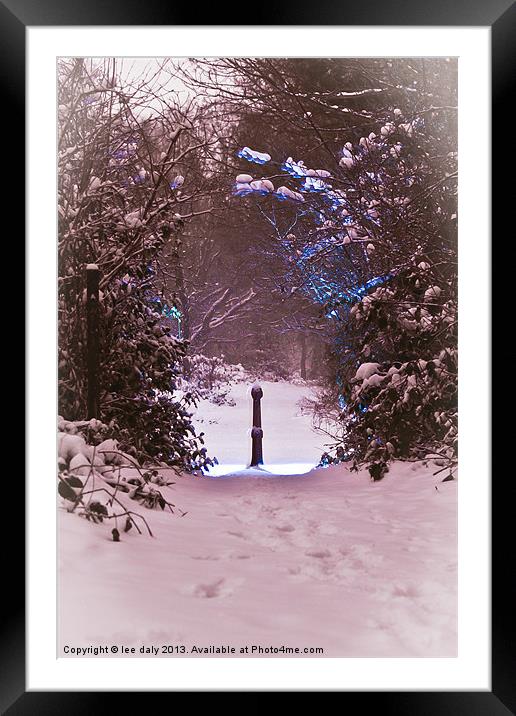 gate way to Narnia Framed Mounted Print by Lee Daly