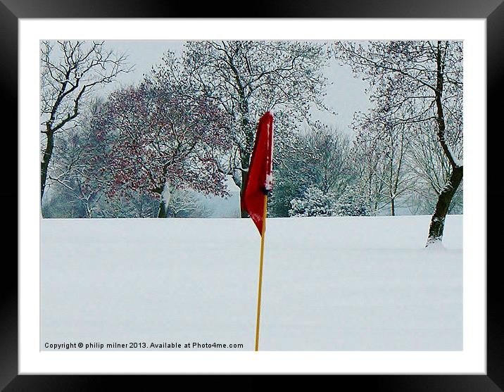 Anyone For Golf Framed Mounted Print by philip milner