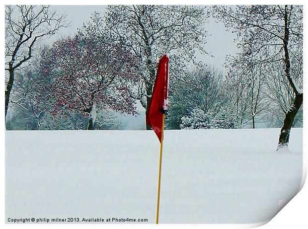 Anyone For Golf Print by philip milner