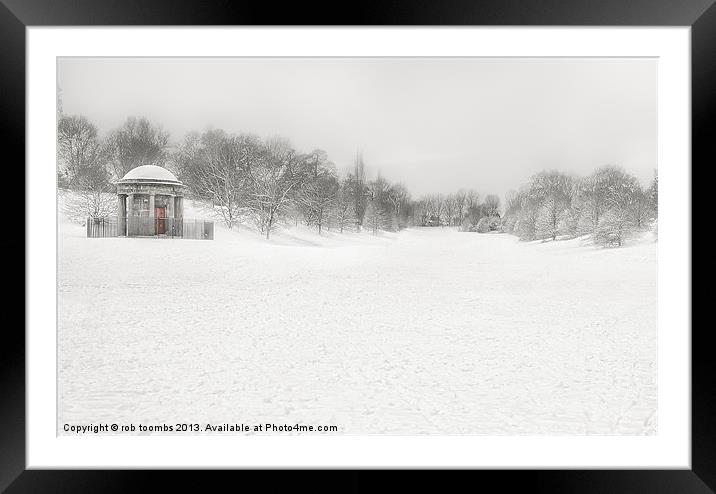 WINTER PAVILION Framed Mounted Print by Rob Toombs