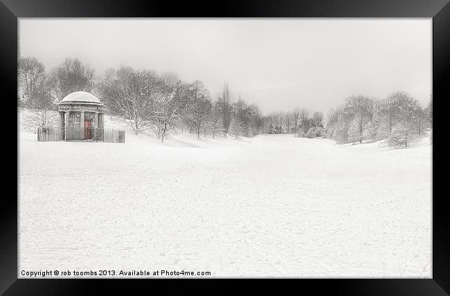 WINTER PAVILION Framed Print by Rob Toombs