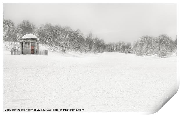 WINTER PAVILION Print by Rob Toombs