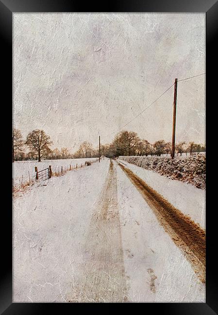 The long road home Framed Print by Dawn Cox