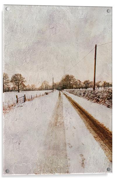 The long road home Acrylic by Dawn Cox