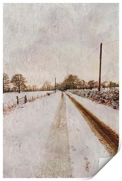 The long road home Print by Dawn Cox