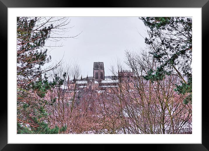 Durham Cathedral Framed Mounted Print by kevin wise
