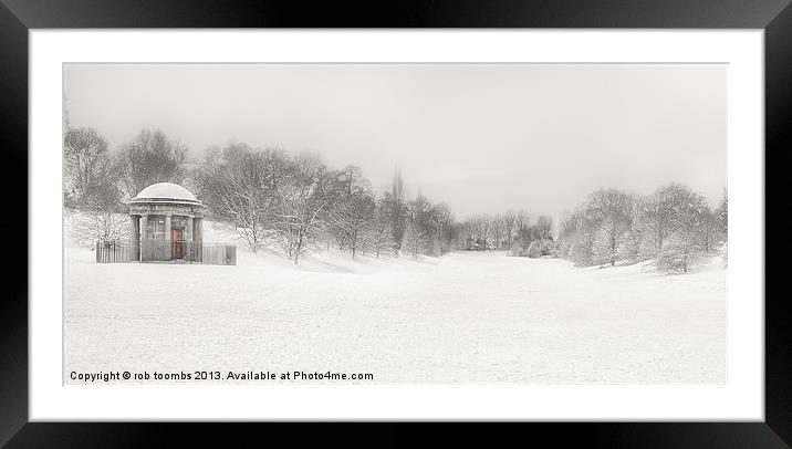 A WINTER PAVILION Framed Mounted Print by Rob Toombs