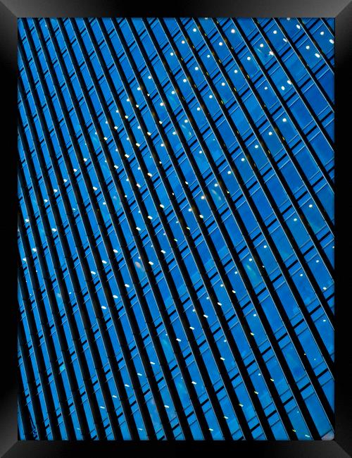 Canary Wharf London Abstract Framed Print by David Pyatt