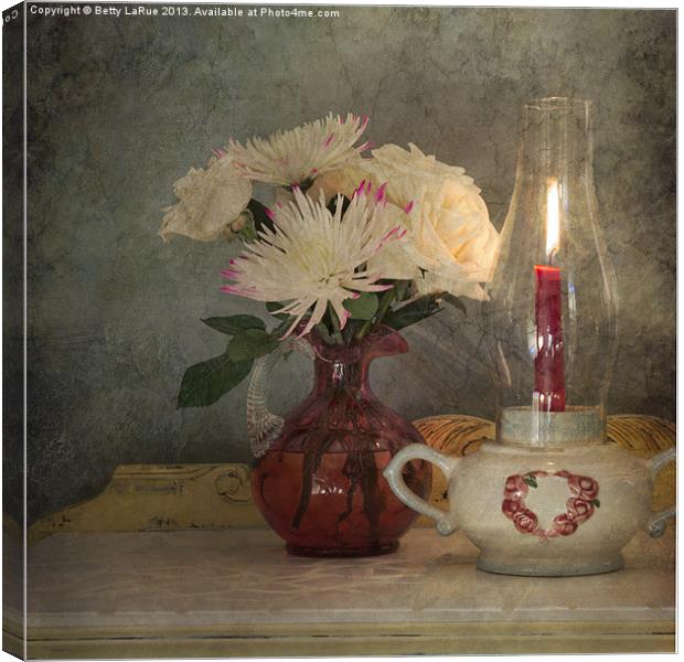 Candlelight Canvas Print by Betty LaRue