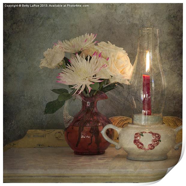Candlelight Print by Betty LaRue