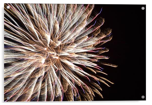 fireworks Acrylic by Fred Walters