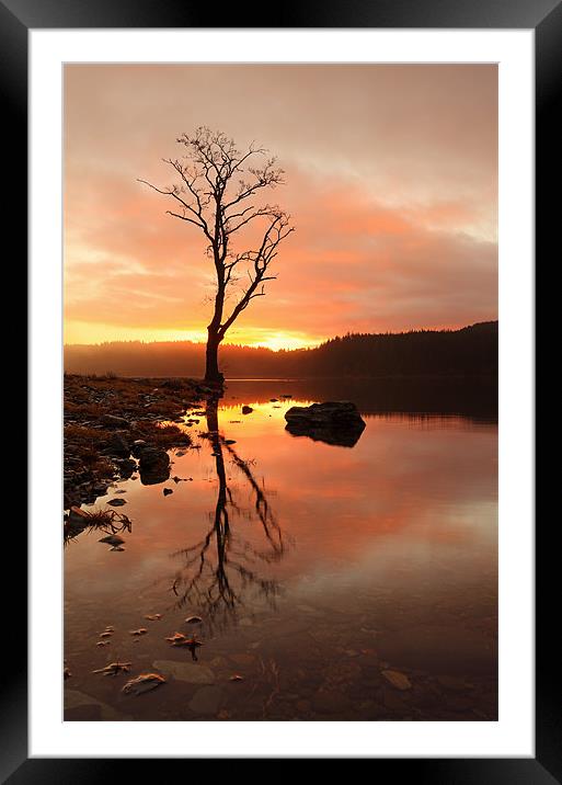 Loch Ard Sunrise Framed Mounted Print by Grant Glendinning
