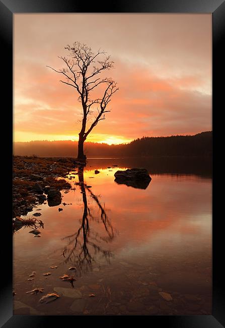 Loch Ard Sunrise Framed Print by Grant Glendinning