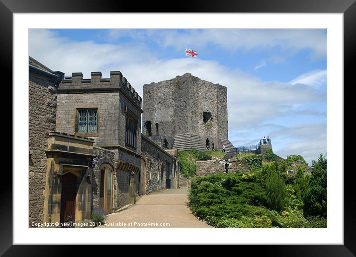 Clitheroe Castle lancashire Framed Mounted Print by mick gibbons