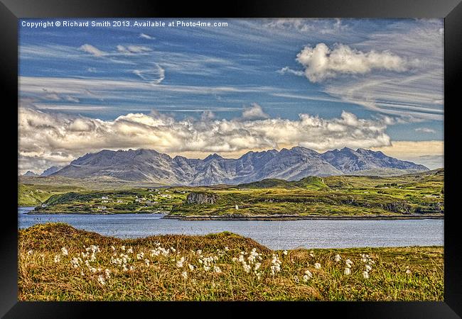 Cuillin view from Ullinish Framed Print by Richard Smith