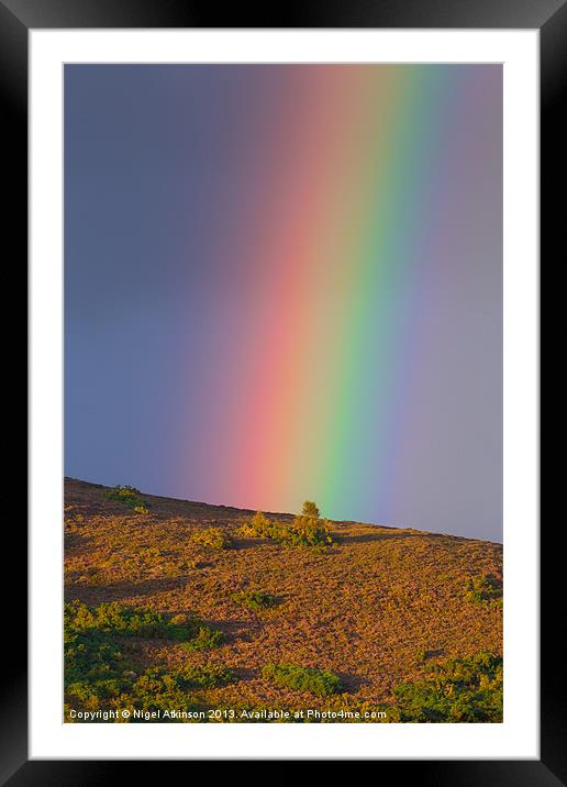 Rainbow Framed Mounted Print by Nigel Atkinson