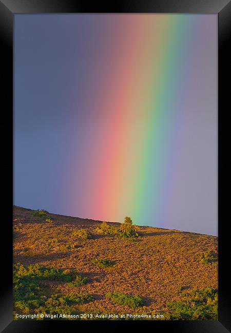 Rainbow Framed Print by Nigel Atkinson