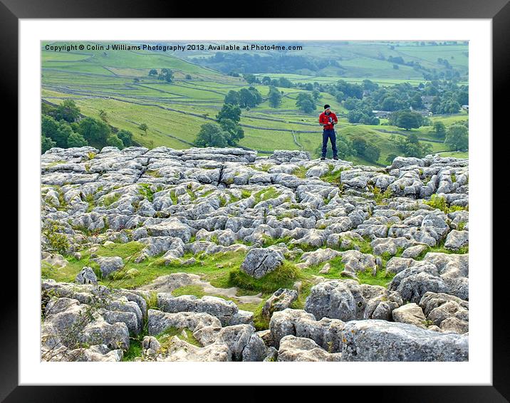 Malham Cove Limestone Pavement Framed Mounted Print by Colin Williams Photography