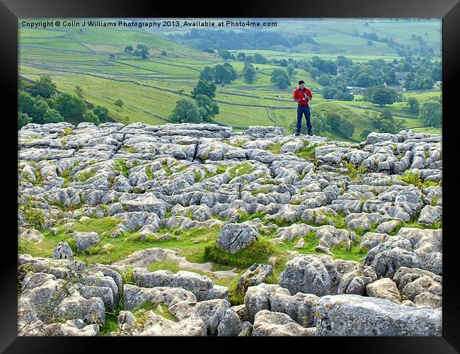Malham Cove Limestone Pavement Framed Print by Colin Williams Photography