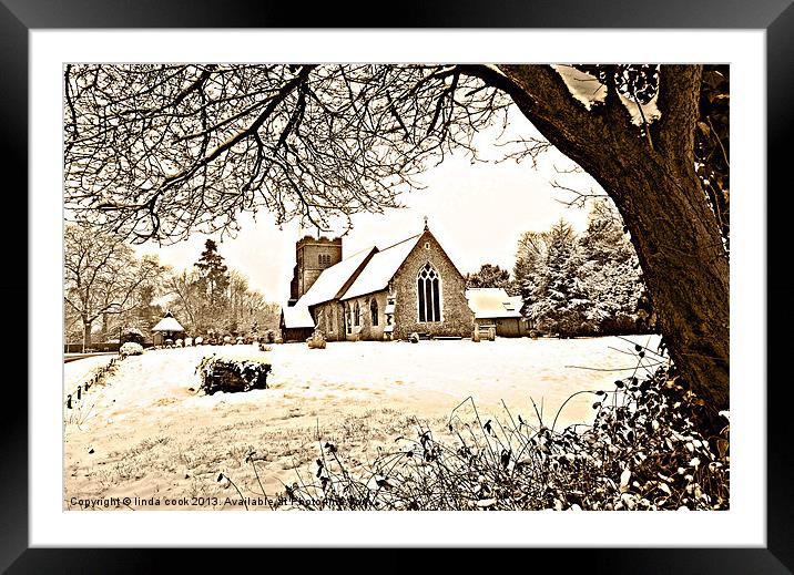 all saints church springfield essex Framed Mounted Print by linda cook