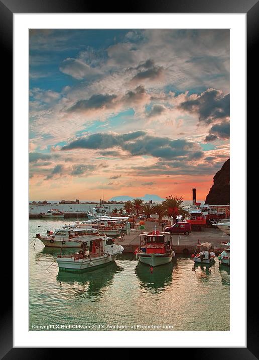 ROOH-Harbour studies 013 Framed Mounted Print by Rod Ohlsson